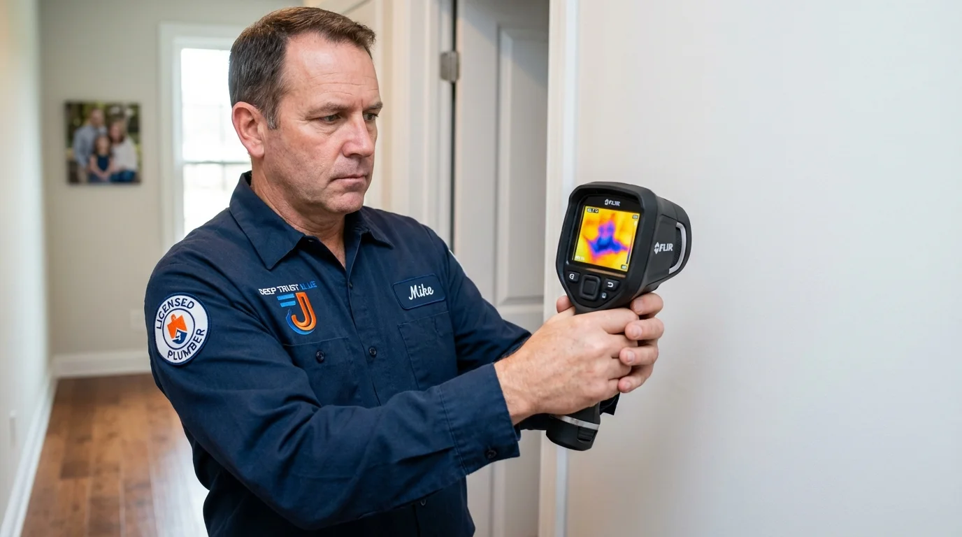 Thermal imaging leak detection by Johns Plumbing LLC in Cornelius